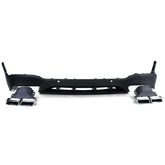 Diffusor + Auspuffblenden Chrom für Mercedes Benz GLC X253 SUV AMG Line 2015-2018 vor Modellpflege